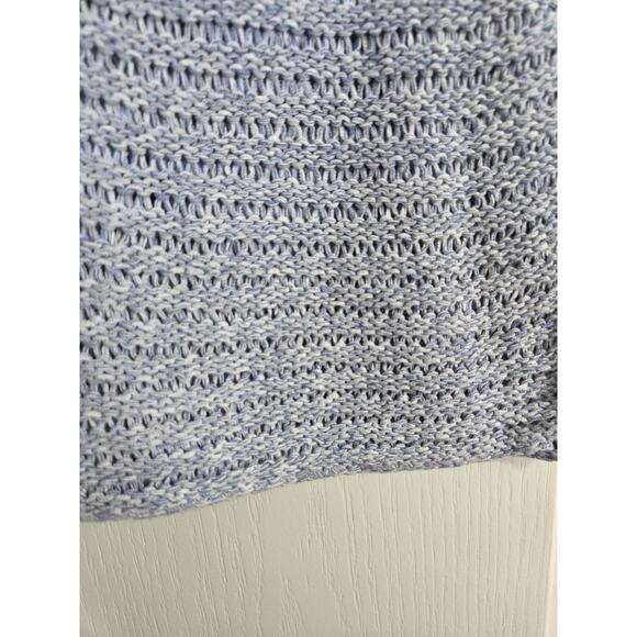 Sundance Sky Blue Open Chunky Mixed-Knit Cottagecore Pullover Sweater Women's XS - Picture 11 of 11